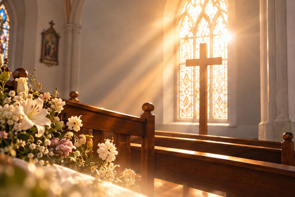 Suasana gereja yang tenang