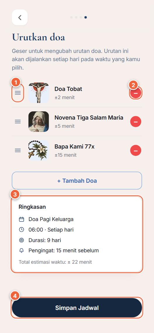 Langkah 4: urutkan dan simpan